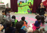 اليوم: ساعة قصة مع برهوم في المكتبة العامة في المركز الجماهيري بيافا 